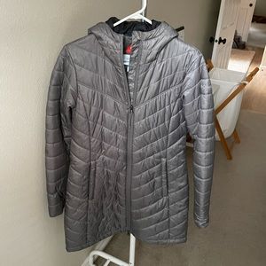 Long Columbia Puffer in Gray